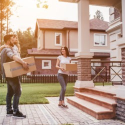 Family moving in new house